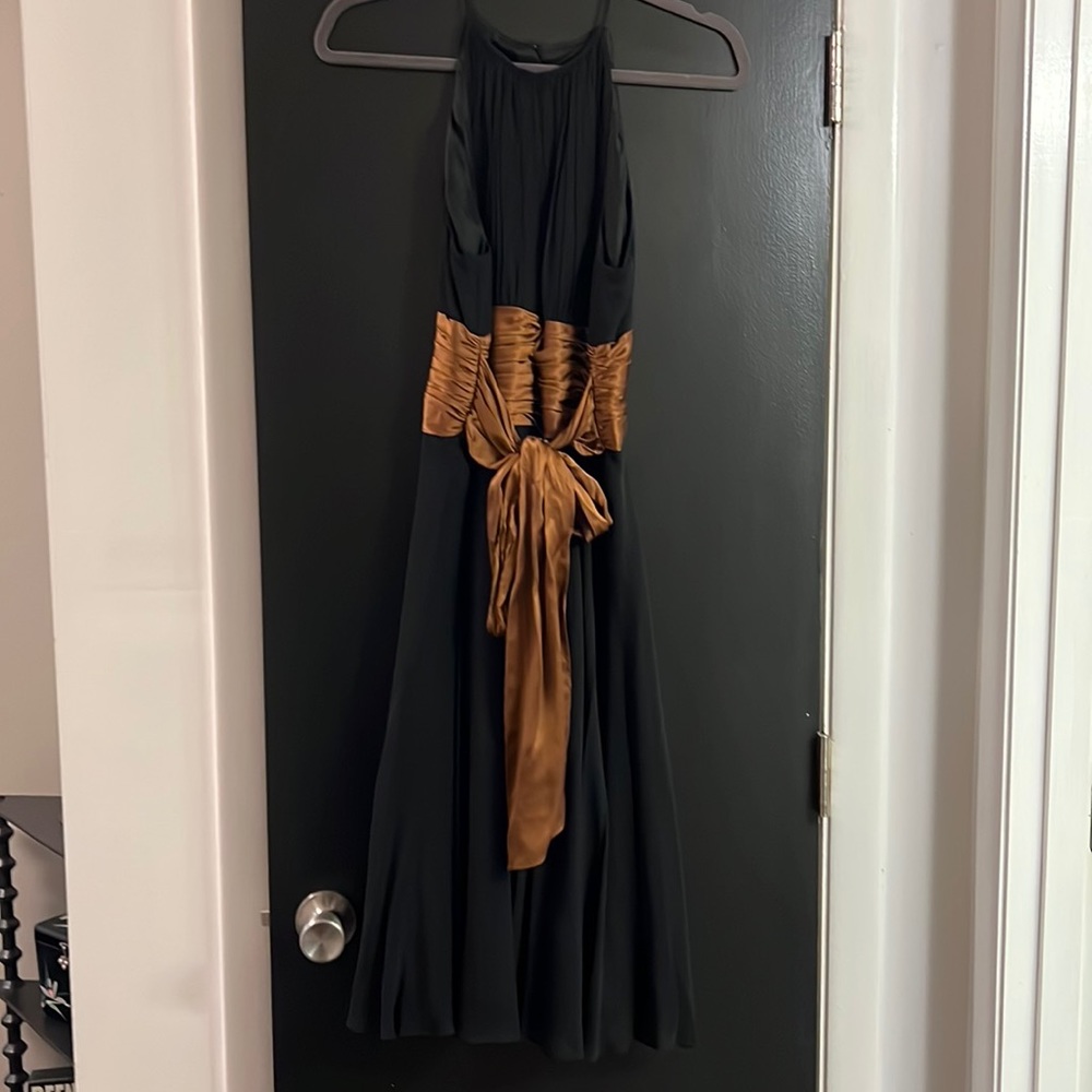 Black Chiffon Cocktail Dress